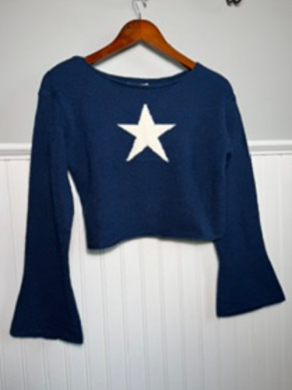 Pretty Garbage Cropped Sweater, NWT